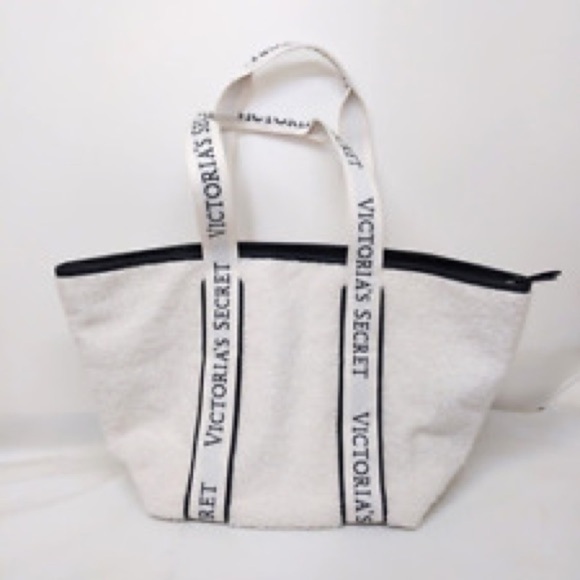 Victoria's Secret White Tote Minimalist Design - Picture 3 of 10